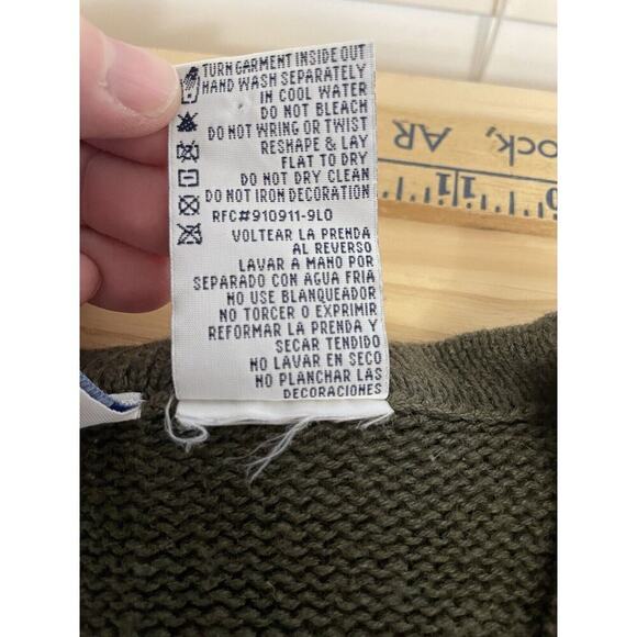 Vintage Plus 18 20 Fall Embroidered Sweater Vest Brown Button Front Leaves Acorn - Picture 6 of 10